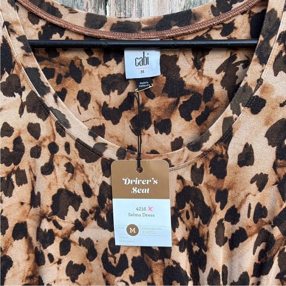 NWT CAbi Selma Dress Animal Print
Size Medium - Picture 3 of 9